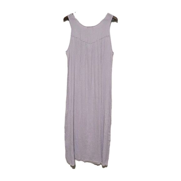 Soft Surroundings S/Less Nightgown Lounge Dress Cotton Voile 1X Light Purple - Picture 2 of 5